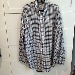 St. John’s Bay long sleeve shirt
Iron free 
Size 3 XL tall men’s